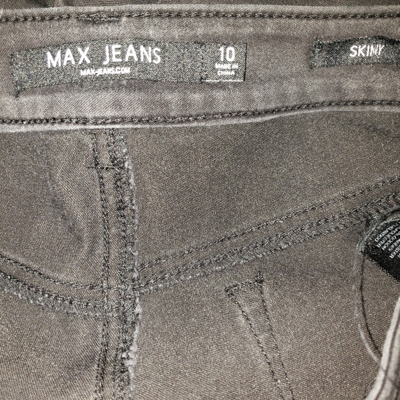 Womens Black MAX JEANS SKINNY Sz 10 - Picture 3 of 4